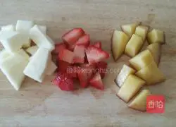 Fruit yogurt Illustration of making bread bowl 16