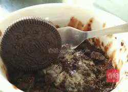 Chocolate Oreo Lava Mug Cake Recipe Illustration 12