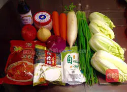 Illustration of making homemade Korean kimchi 1