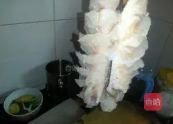 Illustration of how to make squirrel mandarin fish 7