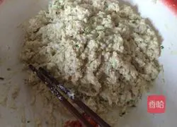 Illustration of how to make white radish meatballs 4