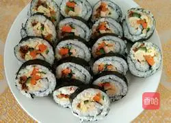 Illustration of how to make tuna sushi 6