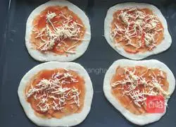 Illustration of Crispy Bottom Cherry Tomato and Colorful Vegetable Pizza 9