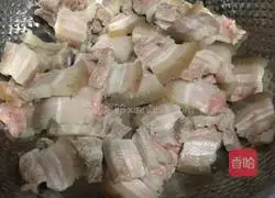 Illustration of how to make steamed rice noodles and meat 5