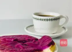 Illustration of how to make purple sweet potato yogurt pseudo cheesecake without whipping and 0 failures 6