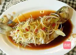 Illustration of how to make steamed seabass with lemon flavor 11