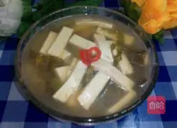 Illustration of how to make pickled cabbage and tofu soup 6