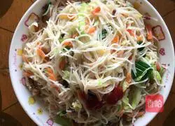 Xiamen fried rice noodles Illustration of how to do it 5