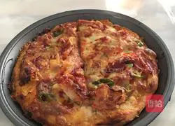 Illustration of how to make bacon pizza 4