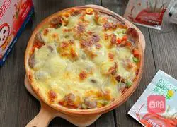 Super Brushed Sausage Pizza Recipe Illustration 11