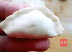 Illustration of how to make pork and leek dumplings 11