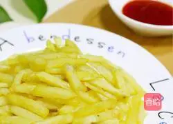 Illustration of how to make French fries 10