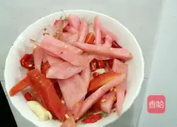 Illustration of how to make kimchi and pork liver 6