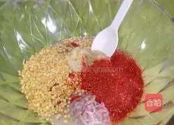 Korean Abalone Illustration of how to make kimchi 10