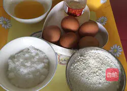 Illustration of how to make orange chiffon cake 1