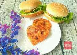 Illustration of making homemade Orleans burger 12