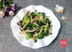 Illustration of how to cook broccoli and crab-flavored mushrooms 8