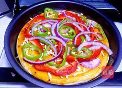 Illustration of how to make ham pizza 7