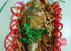 Illustration of how to make spicy fish with winter bamboo shoots 7