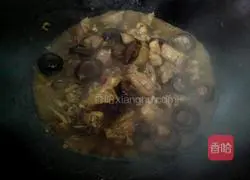 Illustration of braised chicken with mushrooms 8