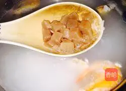 Illustration of how to make tuna and scallop porridge 10