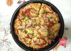 Nine-inch colorful pizza recipe 10