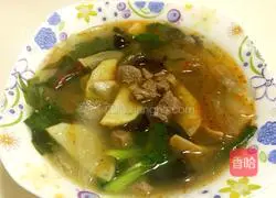 Illustration of how to make mutton powder soup 14