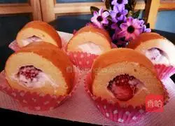 Strawberry Cake Roll Recipe Illustration 13