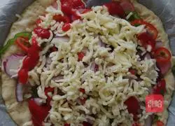 Illustration of how to make shrimp pizza 8