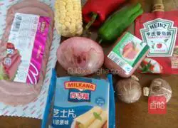 Illustration of how to make Hawaiian pizza 7