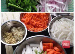 Illustration of making homemade Korean kimchi 3