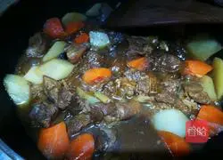 Illustration of how to make braised mutton 7