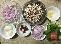 Illustration of home-style braised pork rice 2