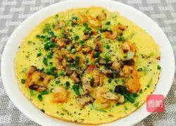 Chinese style~Illustration of how to make seaweed, mushroom and shrimp pizza 14