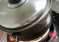 Illustration of how to make mustard green tofu and pork soup 6