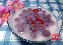 Illustration of how to make fermented purple sweet potato pearl dumplings 10