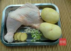 Illustration of how to make chicken stewed with potatoes 1