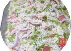 Pizza (pork floss) recipe illustration 6