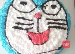 Illustration of how to make Doraemon birthday cake 19