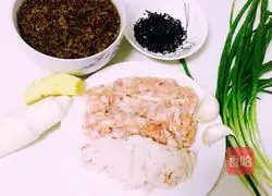 Illustration of how to make meatloaf with pickled vegetables and vegetables 2