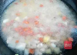 Illustration of Curry Chicken and Potato Baked Rice 4