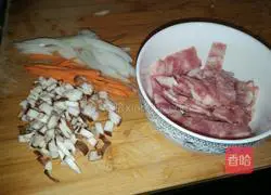 Illustration of how to make bacon pizza 1