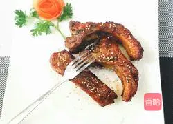 Illustration of how to make microwave barbecue steaks 8 