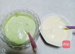 Spinach zebra pattern yogurt cake recipe 14