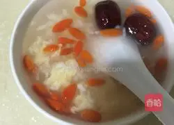 Illustration of how to make egg glutinous rice soup 5