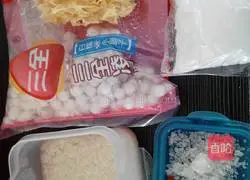 Illustration of how to make three fresh ice powder 1
