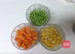 Illustration of how to make assorted diced vegetables 5