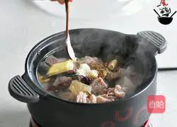 radish Illustration of how to make beef brisket in pot 8