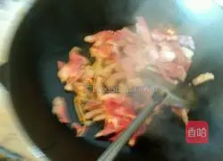 Illustration of how to make onions and fried meat 2