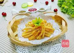 Illustration of how to make homemade French fries 15